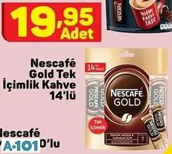 NESCAFE GOLD TEK İÇİMLİK KAHVE NESCAFE GOLD TEK İÇİMLİK KAHVE